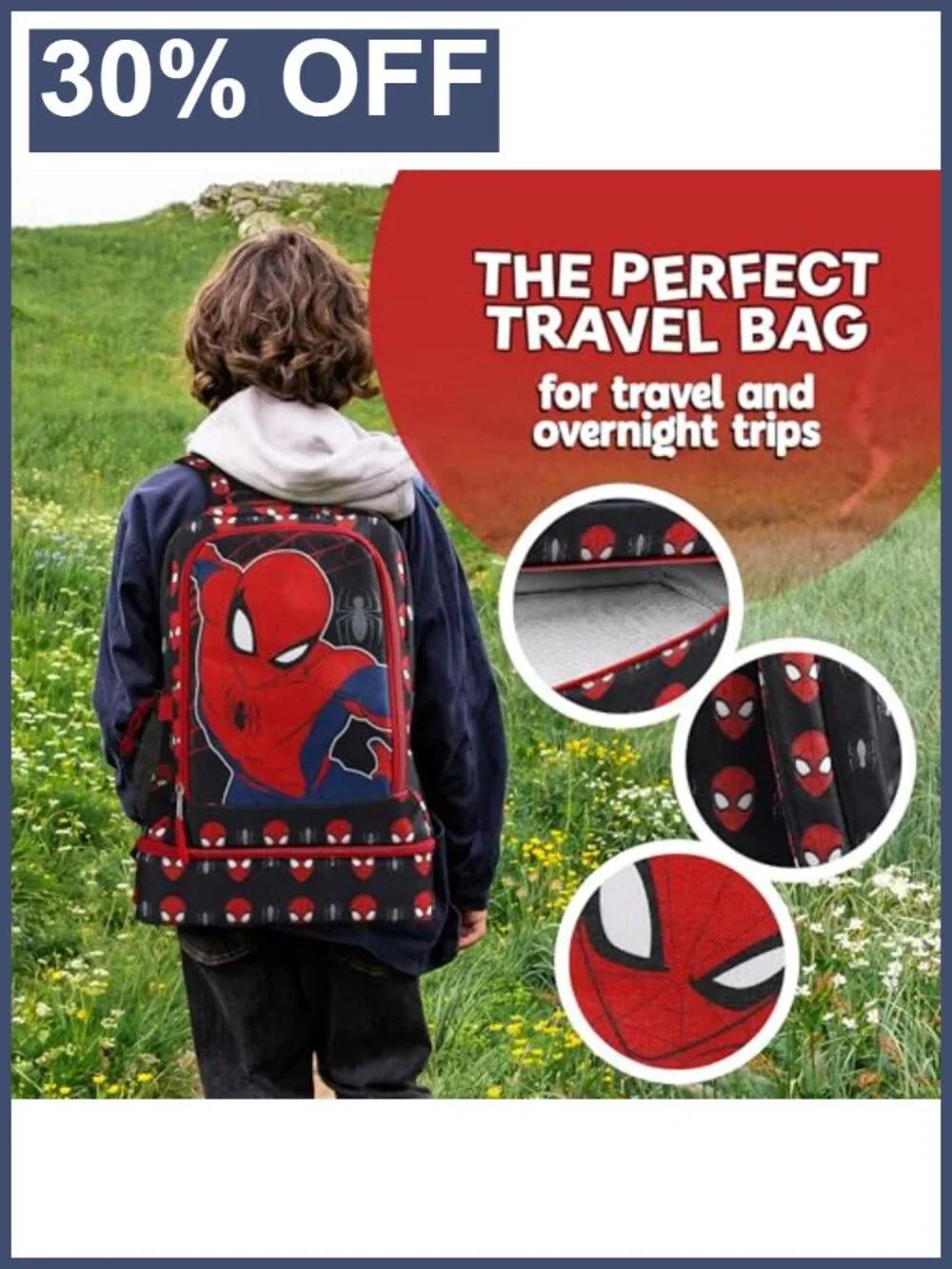 Kids Character Backpack with Lunch Box, Spacious School Bag, Adjustable Straps,